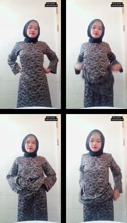 Dedek jilbab imut Colmek pake terong